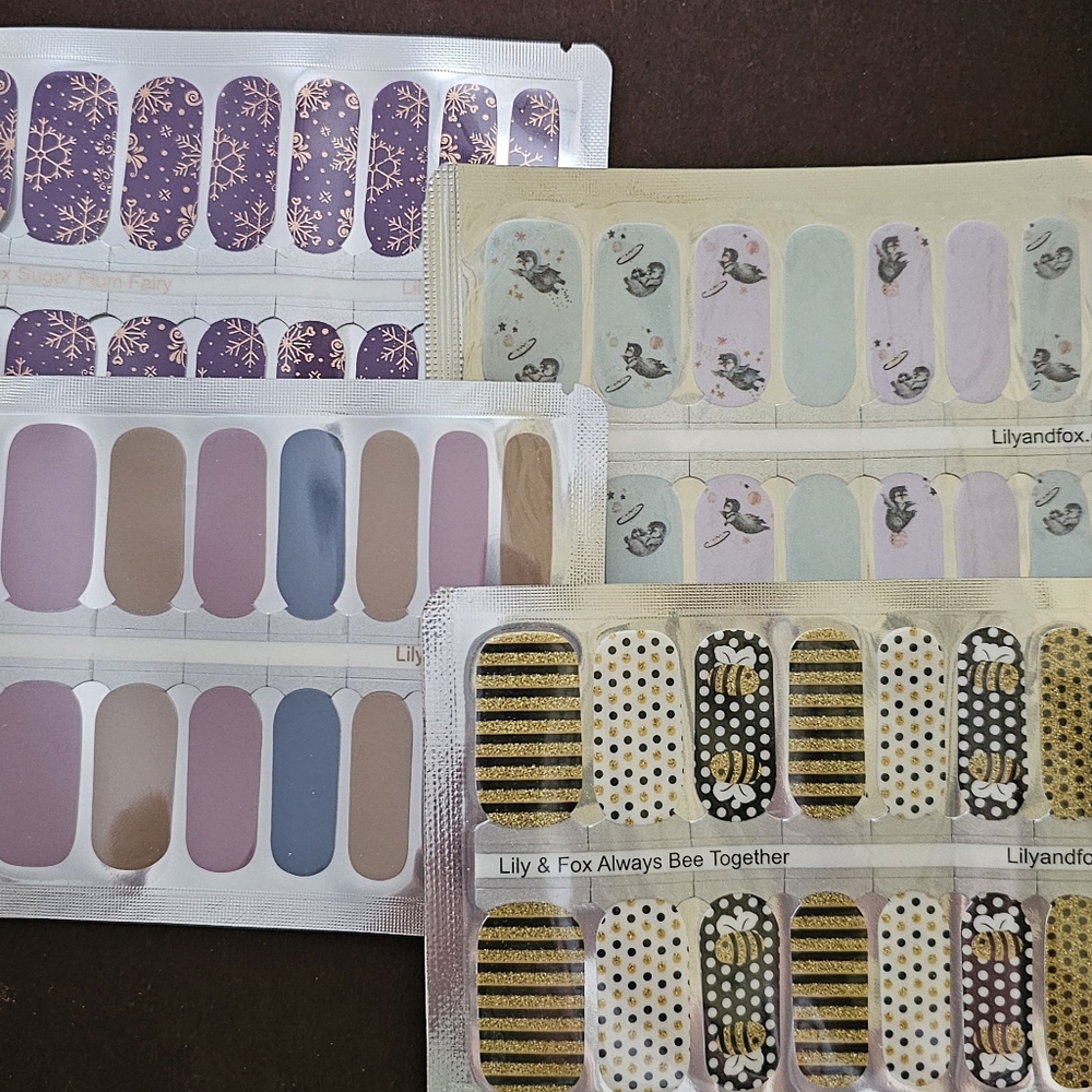 Lily & Fox Nail Wraps NWOT